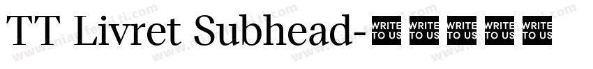 TT Livret Subhead字体转换